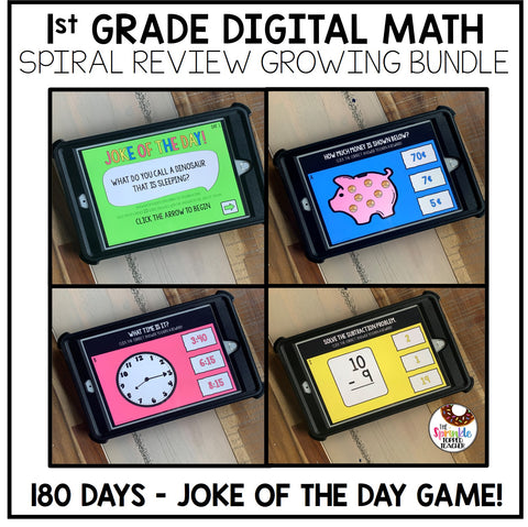 1st Grade Math Warm Ups | 180 Days of Spiral Review