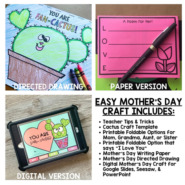 Mother's Day Craft | Cactus Craft