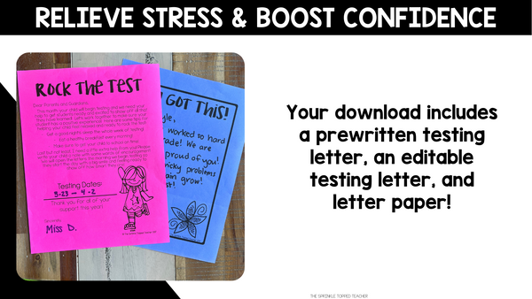 Editable Testing Letter for Parents