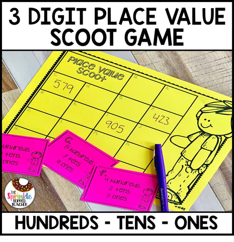 3 Digit Place Value Scoot Game
