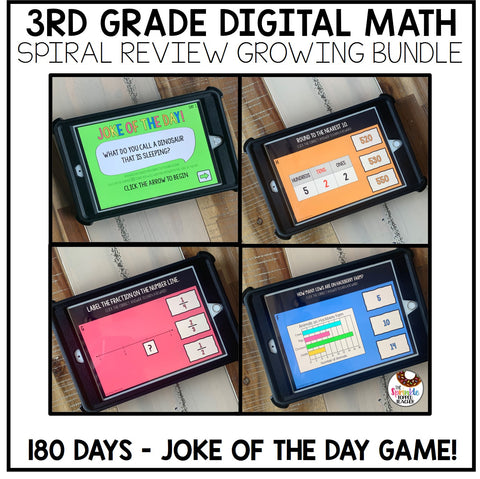 3rd Grade Math Warm Up | 180 Days of Spiral Review Games