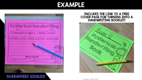 Hysterical Handwriting Worksheets | Guaranteed Giggles