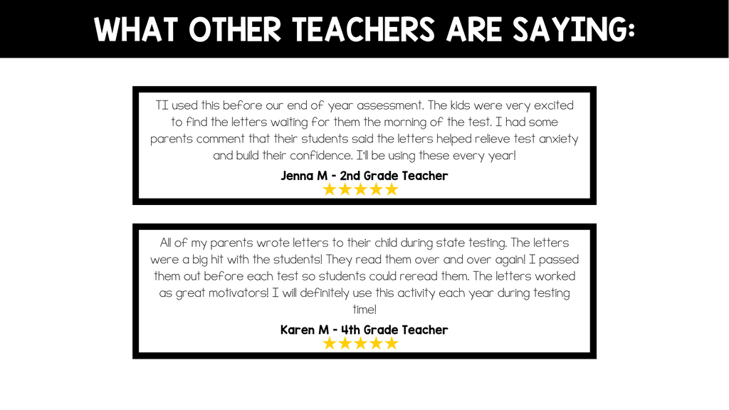 Testing Letter Frame Editable Testing Letter for Parents – The Sprinkle Topped Teacher Shop