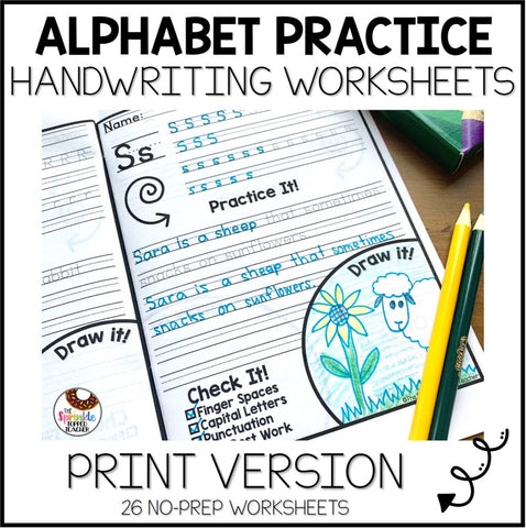 Alphabet Handwriting Worksheets - PRINT