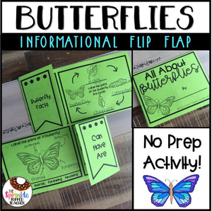 Butterfly Life Cycle Research Project | No Prep Flip Flap