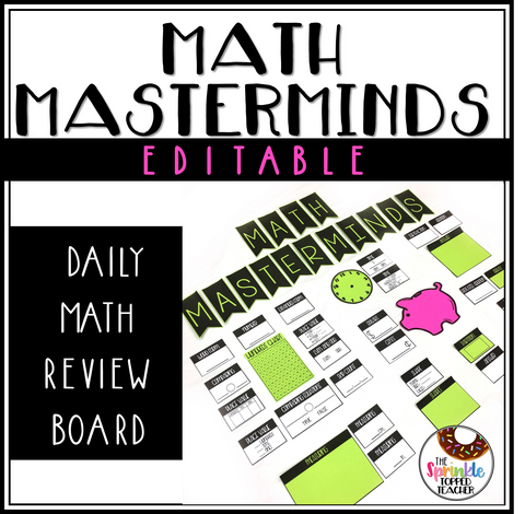 2nd Grade Math Warm Up | Math Bulletin Board