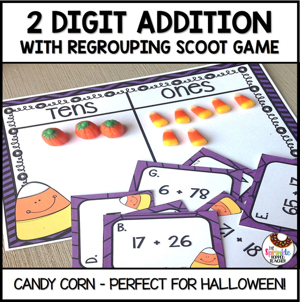 Candy Corn Math Game | Addition with Regrouping