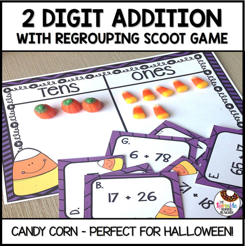 Candy Corn Math Game | Addition with Regrouping