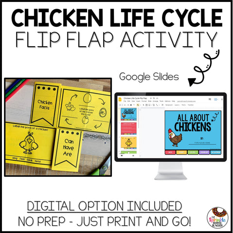 Chicken Life Cycle Research Project | No Prep Flip Flap