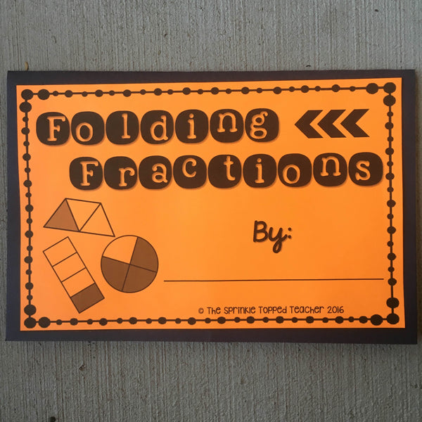 2nd Grade Fractions Activity | Foldable