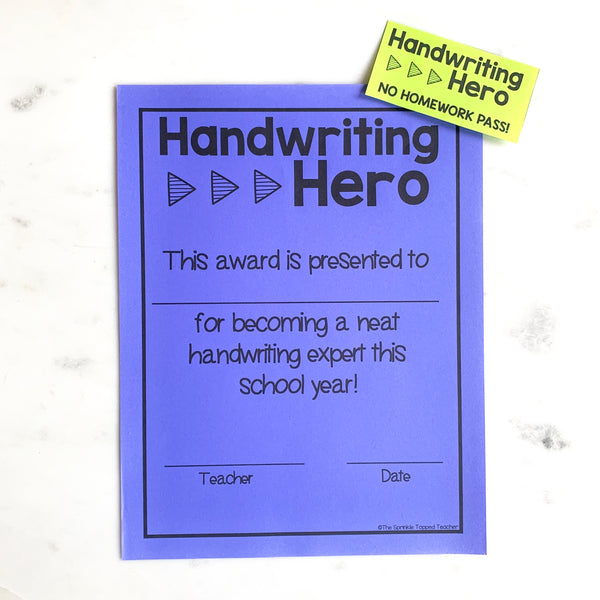 Year Long Handwriting Worksheets for Older Students - D'NEALIAN CURSIVE