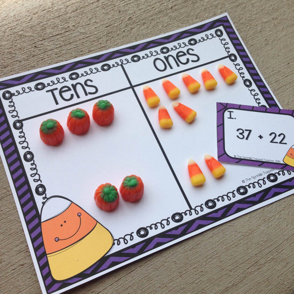 Candy Corn Math Game | Addition with Regrouping