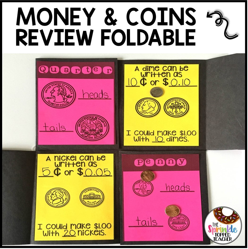 2nd Grade Money and Coins | Foldable