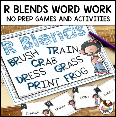 R Blends Word Work | Beginning Blends Activities