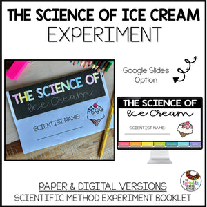 The Science of Ice Cream Activity - Scientific Method