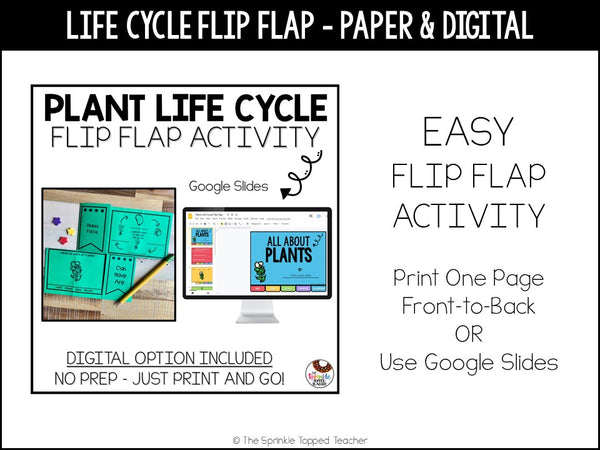 Plant Life Cycle Research Project | No Prep Flip Flap