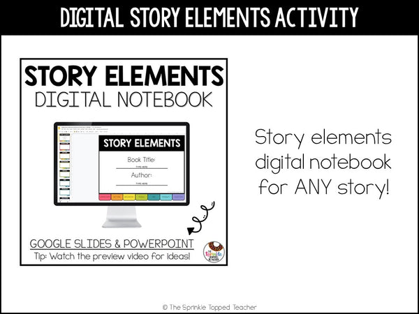 Story Elements Google Slides Graphic Organizer | Digital Notebook