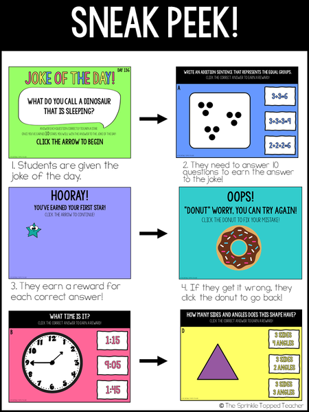 3rd Grade Math Warm Up | 180 Days of Spiral Review Games