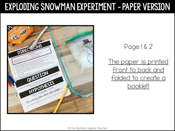 Winter Science Experiment: Exploding Snowman | Virtual Science Experiment