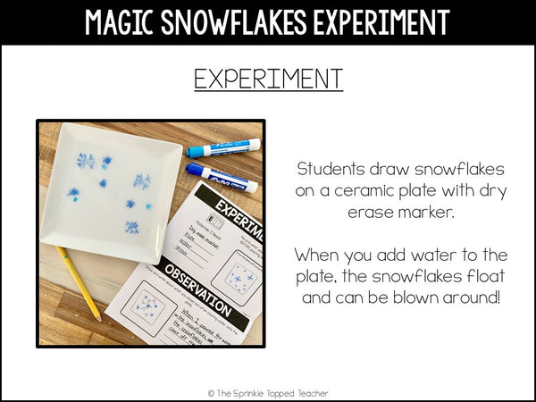 Snowflake Science Experiment - Easy Science Lesson | Scientific Method