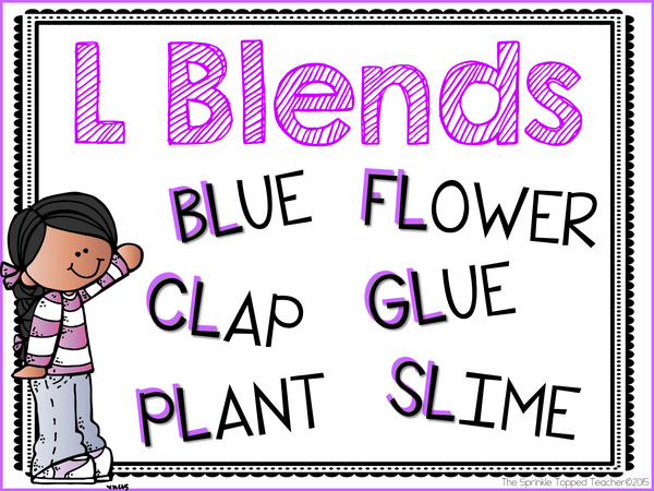 L Blends Word Work Activities