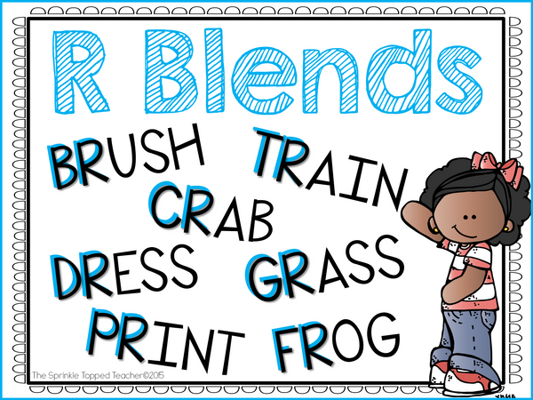 R Blends Word Work | Beginning Blends Activities