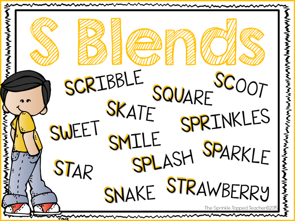 S Blends Word Work Activities