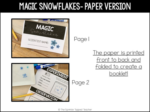 Snowflake Science Experiment - Easy Science Lesson | Scientific Method