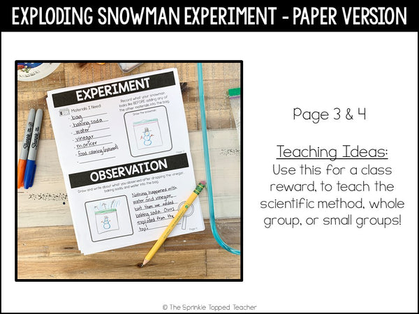 Winter Science Experiment: Exploding Snowman | Virtual Science Experiment