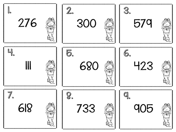 3 Digit Place Value Scoot Game | Base Ten