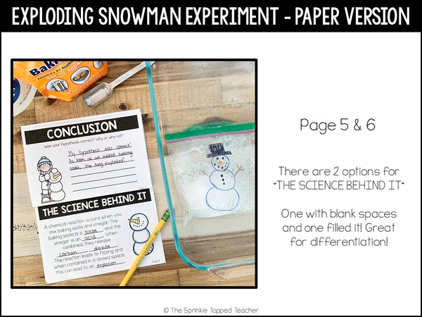 Winter Science Experiment: Exploding Snowman | Virtual Science Experiment