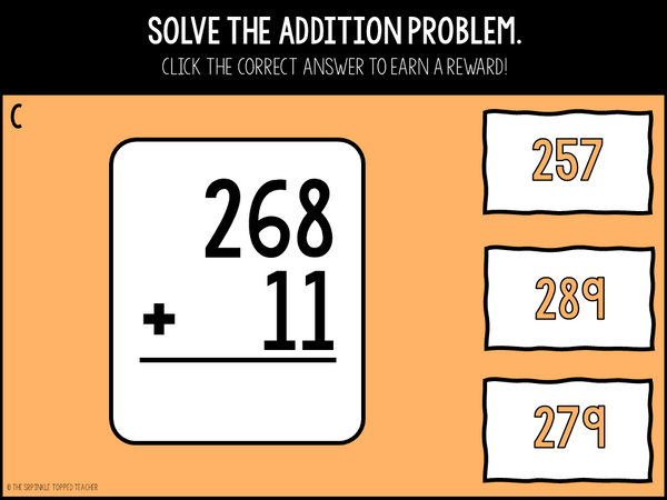 1st-3rd Grade Digital Math Spiral Review Growing Bundle - Distance Learning