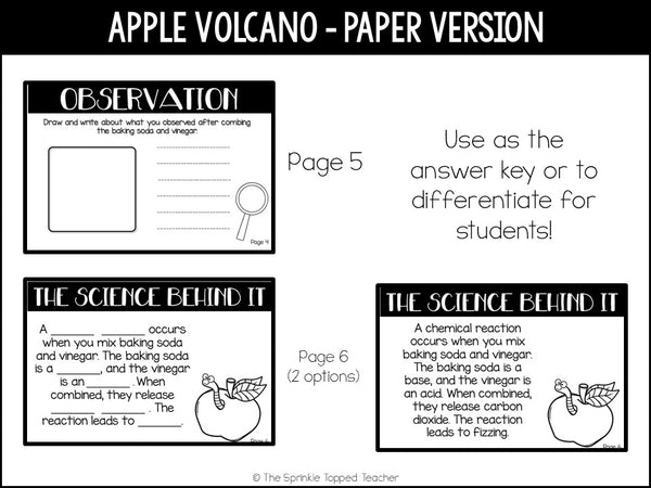 Apple Volcano Experiment | Scientific Method | Digital Science Experiment