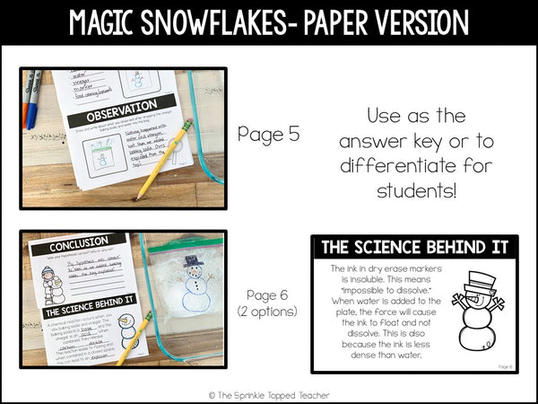 Snowflake Science Experiment - Easy Science Lesson | Scientific Method