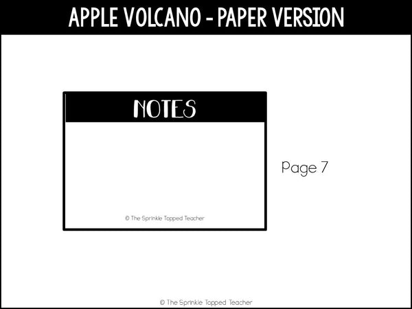 Apple Volcano Experiment | Scientific Method | Digital Science Experiment