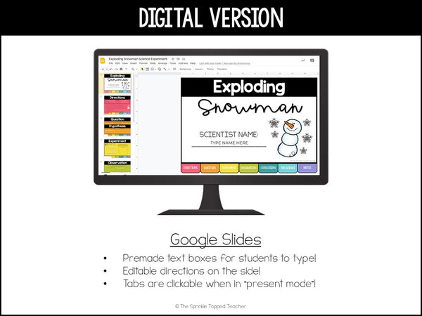 Winter Science Experiment: Exploding Snowman | Virtual Science Experiment