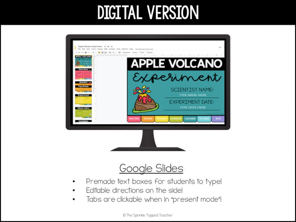 Apple Volcano Experiment | Scientific Method | Digital Science Experiment