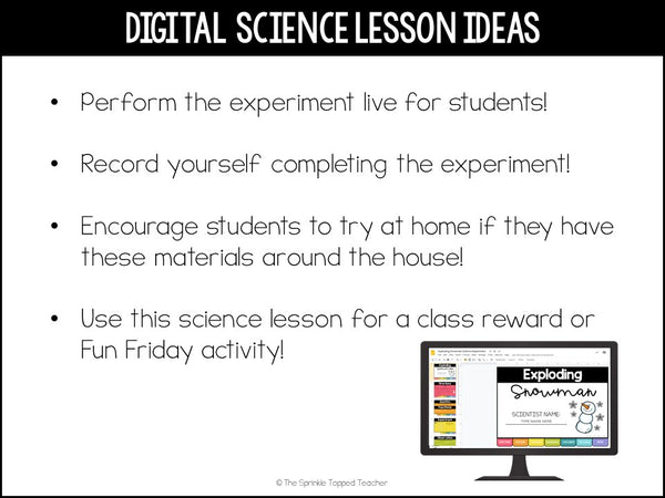 Winter Science Experiment: Exploding Snowman | Virtual Science Experiment