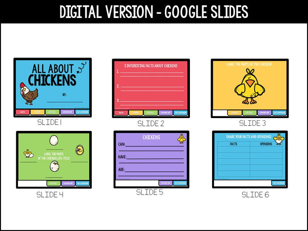 Chicken Life Cycle Research Project | No Prep Flip Flap