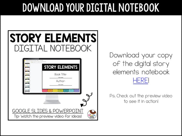 Story Elements Google Slides Graphic Organizer | Digital Notebook