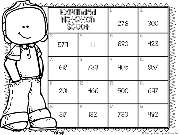 Expanded Notation Game | Task Cards