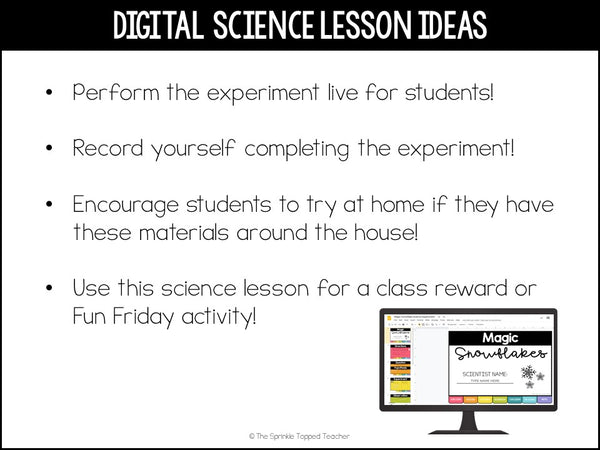 Snowflake Science Experiment - Easy Science Lesson | Scientific Method