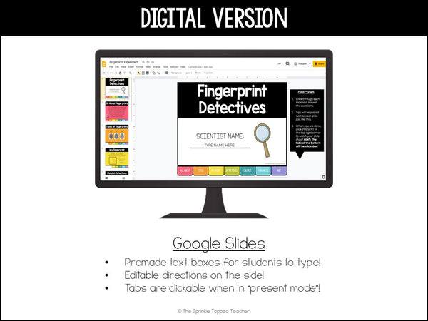 Fingerprint Science Experiment | Forensics | STEM | Scientific Method