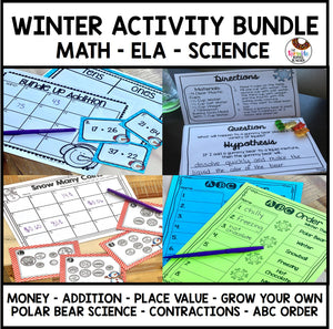 2nd Grade Winter Activities Bundle