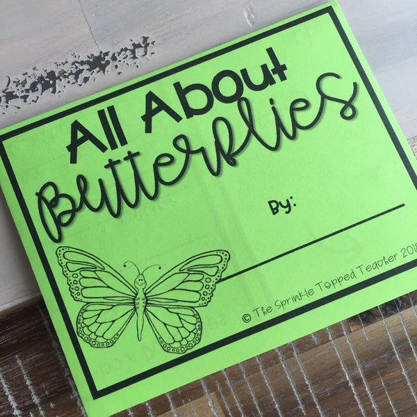 Butterfly Life Cycle Research Project | No Prep Flip Flap